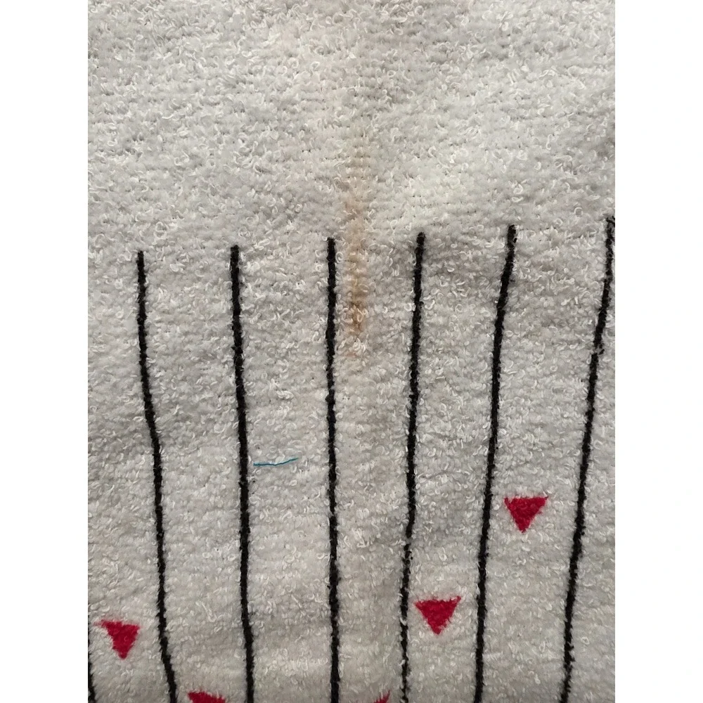Vintage Cannon Bowling Hand Towel White Cotton Retro Sports Graphic Made in USA
